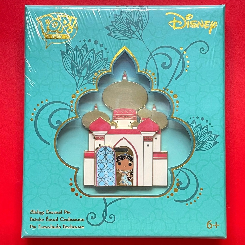 Disney Funko Pop Pin Jasmine Palace Limited Edition 1200 Gold Sliding Enamel Pin